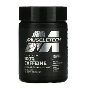 100% Caffeine Muscletech 125 tabletas 220 mg
